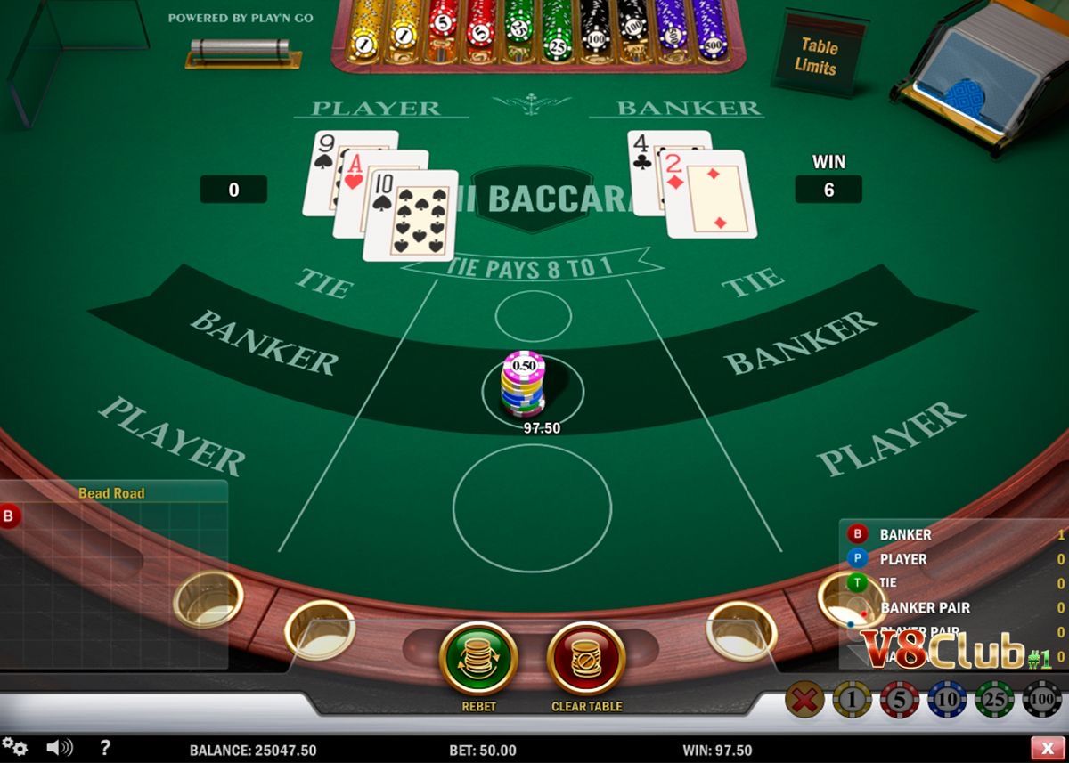 Quy tắc rút bài trong Baccarat