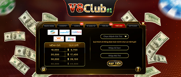 v8club - naptien 2