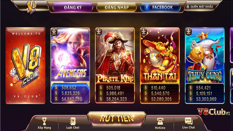 Hướng dẫn hội viên V8Club cách chơi Slots game trực tuyến 