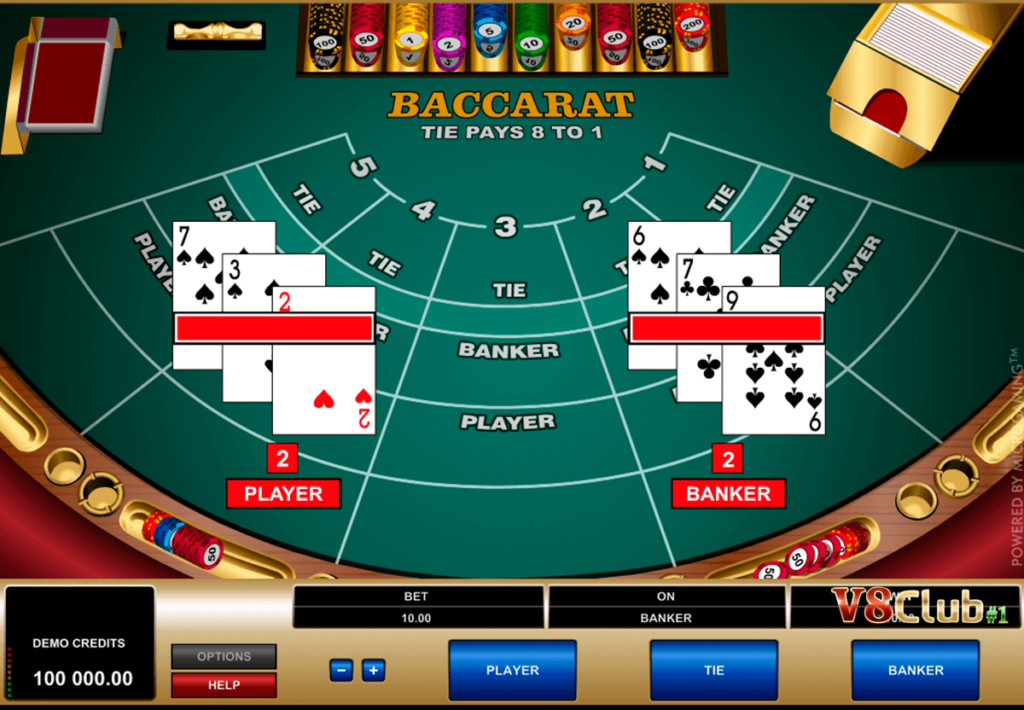 Cách chơi Baccarat casino trực tuyến không quá khác biệt với ngoài sòng bạc