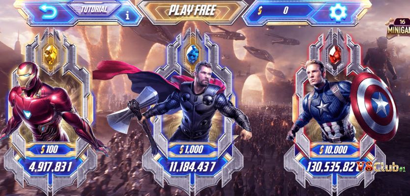 Hướng dẫn tham gia game nổ hũ Avengers V8Club