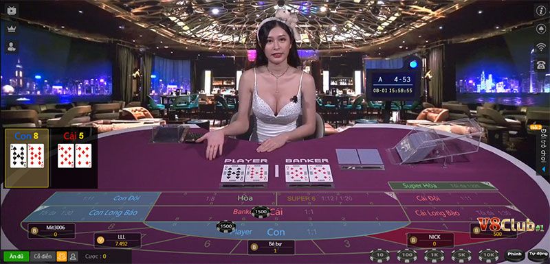 Những điều cần biết về luật chơi Baccarat tại V8club